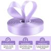 Light Purple Ribbon 1 Inch 50 Yards for Gift Wrapping, Double Faced Satin Ribbon for Flower Bouquet DIY Hair Bows Eternal Flowers, Valentines Day Wedding Birthday Party New Year Decorations view 4