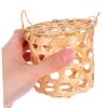 4pcs Mini Woven Basket with Lid Handheld Small Portable Favor Boxes with Handle for Wedding Party Candy Elegant Artisan Craftsmanship for Event Decor and Packaging view 4