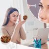 FekiLoot Africa Ethnic Pottery Contact Lens Case Portable Travel Outdoor Contact Lens Cases Circle Leakproof Makeup Storage Box with Mirror for Home Office Dormitory view 4