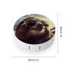 FekiLoot Sloth with Sunglasses Contact Lens Case Portable Travel Outdoor Contact Lens Cases Circle Leakproof Makeup Storage Box with Mirror for Home Office Dormitory view 2