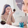 FekiLoot Sloth with Sunglasses Contact Lens Case Portable Travel Outdoor Contact Lens Cases Circle Leakproof Makeup Storage Box with Mirror for Home Office Dormitory view 4