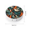 FekiLoot Flock of Birds Contact Lens Case Portable Travel Outdoor Contact Lens Cases Circle Leakproof Makeup Storage Box with Mirror for Home Office Dormitory view 2