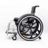 Foldable Lightweight Sports Wheelchair for Adults All-Terrain Adjustable Footrest, HandbrakesAnti-Roll Back for Travel, Youth and Elderly(Silver2,Seat Width 43cm/17in) view 2