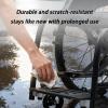 Foldable Lightweight Sports Wheelchair for Adults All-Terrain Adjustable Footrest, HandbrakesAnti-Roll Back for Travel, Youth and Elderly(Silver2,Seat Width 43cm/17in) view 4