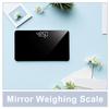 ASAKKURA Portable Rechargeable Electronic Scale for Home Use Mini Mirror Digital Weight Scale with High-Precision Sensors Non-Slip Feet Compact Body Weight Tool view 3