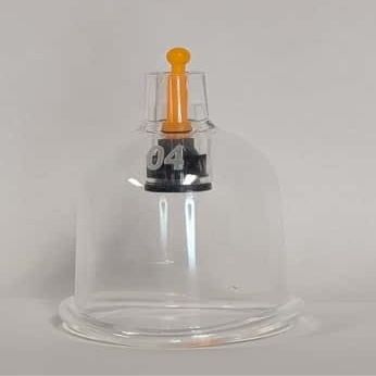 [100Pack]Professional Wholsale Hijama Cupping,Clear Plastic Therapy Cups, B1/B2/B3/B4/B5/B6/U3/U4 Sizes,for Clinical and Home Massage Treatment,Waterproof Lightweight Design Bulk (U4(B4 Curved Mouth))
