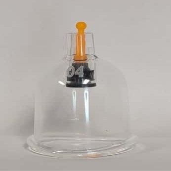 [100Pack]Professional Wholsale Hijama Cupping,Clear Plastic Therapy Cups, B1/B2/B3/B4/B5/B6/U3/U4 Sizes,for Clinical and Home Massage Treatment,Waterproof Lightweight Design Bulk (U4(B4 Curved Mouth))