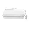 8pcs White Rectangular Tinplate Storage Boxes with Hinged Lids Metal Tin Containers for Candy Cookies Tea Cosmetics Jewelry Photo Organizers Secure Closure for Home and Travel Use view 2