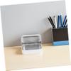 8pcs White Rectangular Tinplate Storage Boxes with Hinged Lids Metal Tin Containers for Candy Cookies Tea Cosmetics Jewelry Photo Organizers Secure Closure for Home and Travel Use view 4