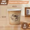 Clawsoff 300 Pack 6 oz Small Coffee Cups, Disposable Paper Espresso Cups for Hot/Cold Drinks, Office, Home, Shop, Event view 2