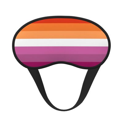 Lesbian Pride Flag Sleep Eye Mask Blindfold for Women Men Travel Work Meditation Yoga