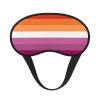 Lesbian Pride Flag Sleep Eye Mask Blindfold for Women Men Travel Work Meditation Yoga view 1