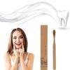 10pcs Boar Bristle Toothbrush, Disposable Soft Bristle Bamboo Toothbrushes with Natural Wooden Handle for Gentle Cleanings, Travel Adults Oral Care, Zero Waste Lifestyle view 3