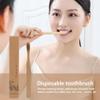 10pcs Boar Bristle Toothbrush, Disposable Soft Bristle Bamboo Toothbrushes with Natural Wooden Handle for Gentle Cleanings, Travel Adults Oral Care, Zero Waste Lifestyle view 4