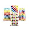 CSTYWC 30PCS Rainbow Treat Bags Love Star Printed Plastic Gift Goodie Candy Treat Bags with Ties for Summer Birthday Party Favor Supplies view 3