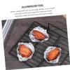 GETAJGHSD 4 Rolls High Temperature Resistant Aluminum Foil for Baking Bbq and Food Wrapping Oven and Microwave Safe Foil Wraps for Restaurants and Home Use view 3