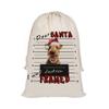 JaeTou Dog Christmas Gifts Bag Lakeland Terrier Dog Decor Personalized Name Santa Sack Dear Santa I Was Framed Xmas Bag Drawstring, 19.5x31.5 Inches view 1