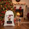 JaeTou Dog Christmas Gifts Bag Lakeland Terrier Dog Decor Personalized Name Santa Sack Dear Santa I Was Framed Xmas Bag Drawstring, 19.5x31.5 Inches view 2