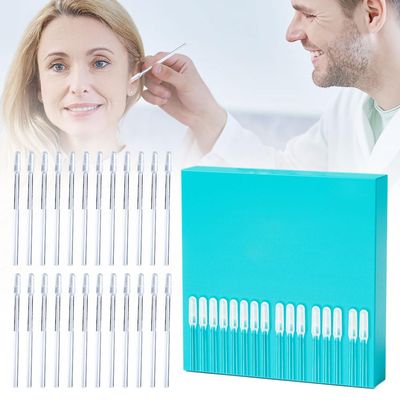24 Pcs Ear Wax Stick, 2025 New Reusable Sticky Soft Head Ear Swabs, Adhesive Ear Wax Removal Tools, Ear Cleaning Tools Ear Curette for Kids & Adults (Small, 24 Pcs)