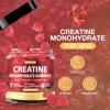 TOPCAPAK Creatine Gummies for Men & Women - Chewable Creatine Gummy with Taurine & Vitamin B12, 5g Creatine Monohydrate per Serving, 120 Gummies - Raspberry Flavor, Raspberry-Shaped view 2