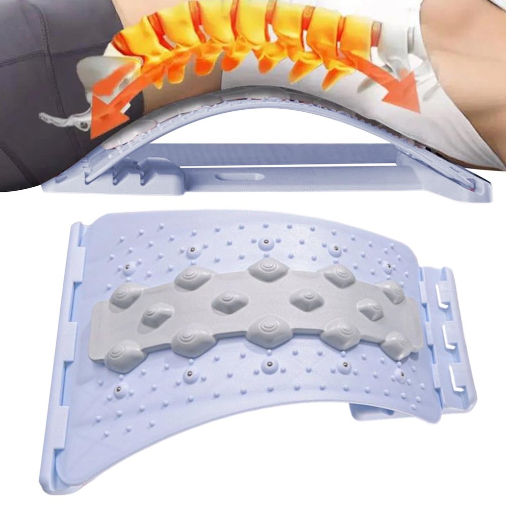 Back Stretching Device 4 Level Adjustable Stretcher Massager Board