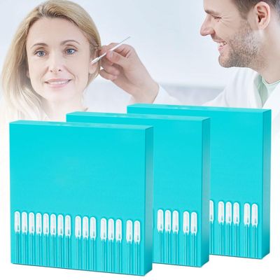 24 Pcs Ear Wax Stick, 2025 New Reusable Sticky Soft Head Ear Swabs, Adhesive Ear Wax Removal Tools, Ear Cleaning Tools Ear Curette for Kids & Adults (Large, 72 Pcs)