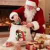 Noni Personalized Santa Sacks, Monogrammed Initial Santa Bags, Personalised Christmas Sack, Custom Name Christmas Sacks Bags for Kids Style 2 view 2
