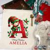 Noni Personalized Santa Sacks, Monogrammed Initial Santa Bags, Personalised Christmas Sack, Custom Name Christmas Sacks Bags for Kids Style 2 view 4