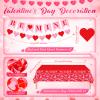 Ziliny 171 Pcs Valentine's Day Party Decorations Serve 24 Red Pink Hearts Paper Plates Napkins Cups Banner Tablecloth Cutlery Valentine Day Anniversary Wedding Baby Shower Party Supplies view 4