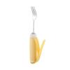 Adaptive Utensils for Arthritis & Disabled | 360 Rotating Utensil/Spoon | Food Grade Stainless Steel | Secure Grip for Elderly (Fork) view 2