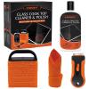 AWEASROY 20pcs Glass Stove Top Cleaner Kit - 12 oz Cooktop Cleaner Polish, Non-Abrasive No Scratch, Removes Tough Stains, Includes Scrubbing Pad, Scraper & Microfiber Cloth for Smooth Glass Surfaces view 1