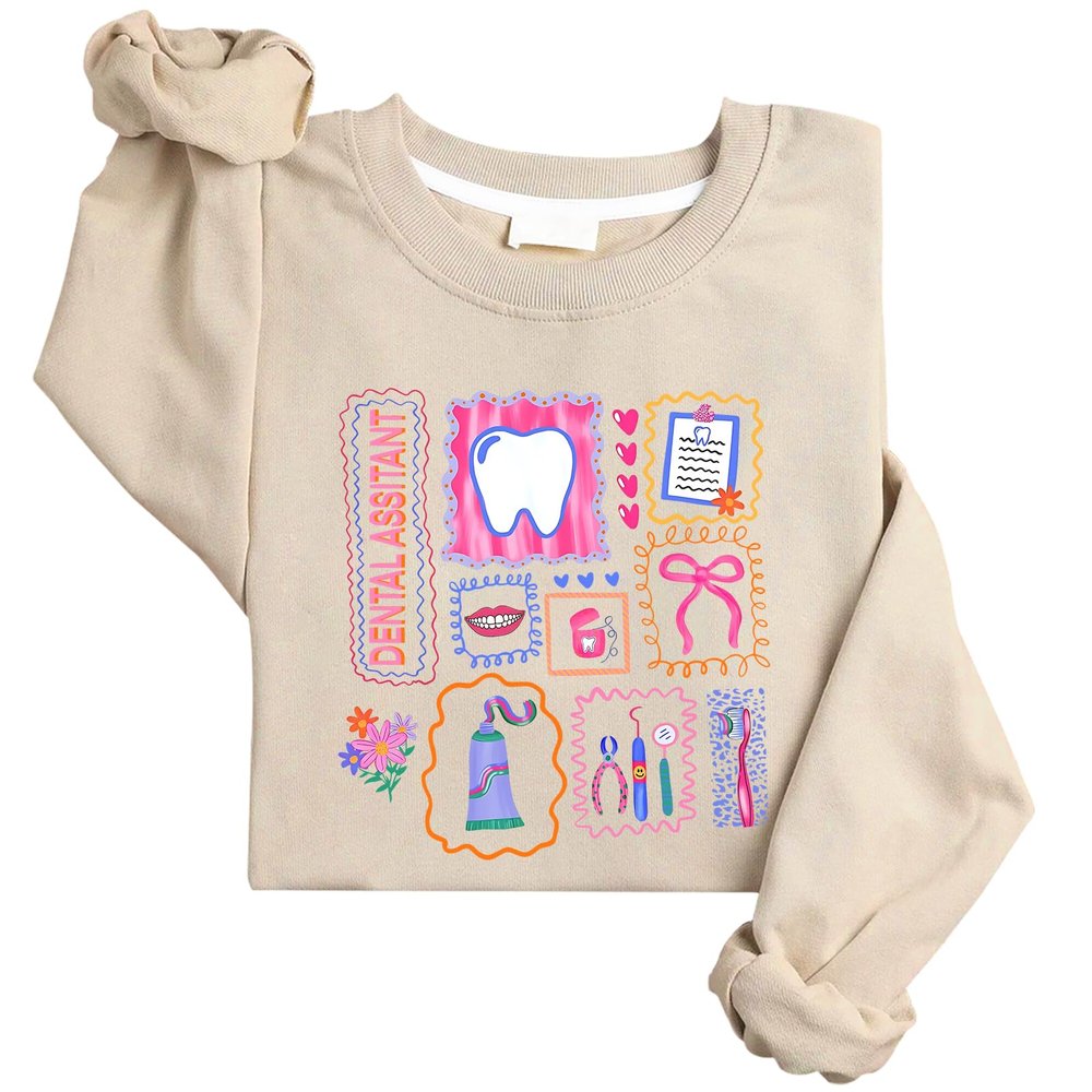 Sidovwt Dental Assistant Sweatshirt Dental Sweatshirt Woman