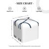YzgWjBhd Intersecting Curves Leather Tissue Box Cover Square, Waterproof Lightweight Tissue Holder Organizer for Bedroom Countertop Dresser Office Desk view 4