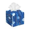 YzgWjBhd Ice cubes Leather Tissue Box Cover Square, Waterproof Lightweight Tissue Holder Organizer for Bedroom Countertop Dresser Office Desk view 1