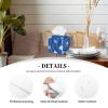 YzgWjBhd Ice cubes Leather Tissue Box Cover Square, Waterproof Lightweight Tissue Holder Organizer for Bedroom Countertop Dresser Office Desk view 3