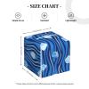 YzgWjBhd Ice cubes Leather Tissue Box Cover Square, Waterproof Lightweight Tissue Holder Organizer for Bedroom Countertop Dresser Office Desk view 4
