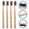 FUOYLOO 4pcs Soft Toothbrushes with Ergonomic Handle Extra Soft Bristles for Gentle Oral Cleaning Portable for Travel and Household Use Dark Curved Head Design view 4