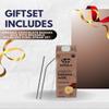 6x Organic Chocolate Banana Milk 32 fl oz Bundle with Straw Smooth Chocolate-Banana Drink for Simple Daily Enjoyment & Easy Serving Gift Set (7 Items) view 2