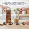 6x Organic Chocolate Banana Milk 32 fl oz Bundle with Straw Smooth Chocolate-Banana Drink for Simple Daily Enjoyment & Easy Serving Gift Set (7 Items) view 4