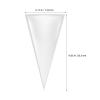 500pcs Sweet Cone Bags: Clear Cone Shaped Opp Treat Bags For Popcorn Candy Cookies Biscuits Party Supplies - Triangular Transparent Opp Packaging Pouches view 2
