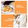 500pcs Sweet Cone Bags: Clear Cone Shaped Opp Treat Bags For Popcorn Candy Cookies Biscuits Party Supplies - Triangular Transparent Opp Packaging Pouches view 3