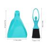 NineLife Basics 1 Set Mini Dustpan and Brush Set for Desk - Handheld Tabletop Whisk Broom with Dustpan for Office Countertop Car Deep Gap Detail Cleaning - Keyboard Cleaning Tool Kit view 2