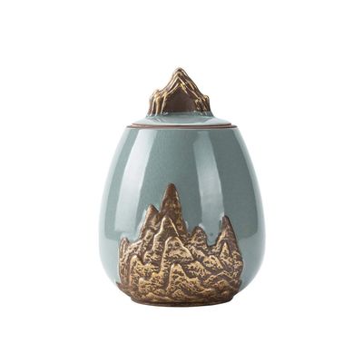 Adult Urn Keepsake Cremation Urn for Human Ashes or Pet Affordable Funeral Urn Burial Urns at Home Handcrafted Ashes Casket (Color : #2)
