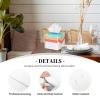 YzgWjBhd Layered Hexagons Leather Tissue Box Cover Square, Waterproof Lightweight Tissue Holder Organizer for Bedroom Countertop Dresser Office Desk view 3