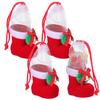 SOIMISS Reusable Boys and Candy Boots, Soft Flocking Material Christmas Candy Present Packing Pendants view 1