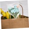 100pcs Clear Flower Bouquet Bags Mil Thick Plastic Wrapping Sleeves for Florist Supplies Wedding Anniversary Mother's Day Valentine S Day Flower Packaging view 4