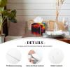 YzgWjBhd Rainbow Lava Falls Leather Tissue Box Cover Square, Waterproof Lightweight Tissue Holder Organizer for Bedroom Countertop Dresser Office Desk view 3