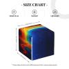 YzgWjBhd Rainbow Lava Falls Leather Tissue Box Cover Square, Waterproof Lightweight Tissue Holder Organizer for Bedroom Countertop Dresser Office Desk view 4