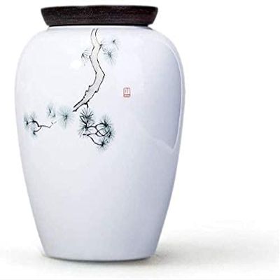 urns for Human Ashes Mini Cremation Urns Pet Urns Adult Funeral Urn Ceramics Moisture Proof Cremation Urns Garden Urns for Ashes(Color:#1)