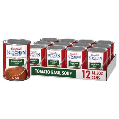 Campbell's Kitchen Classics Tomato Basil, 14.5 oz. Can (12 Pack)